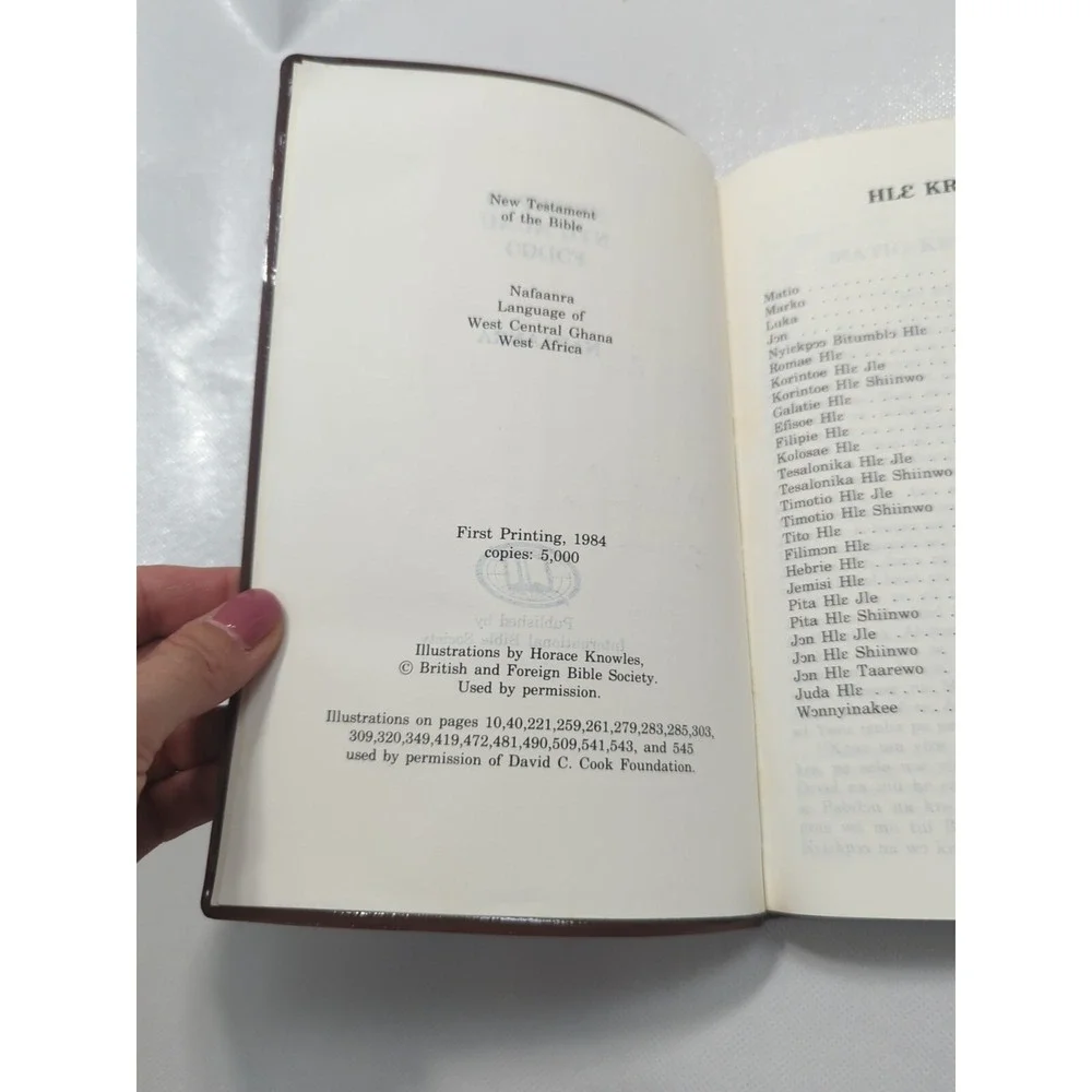 New Testament Bible‎ Nafaanra Language Ghana West Africa 1984